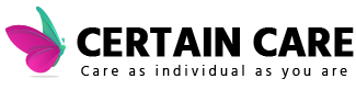 Logo of Certain Care Ltd, a home care agency in Hove, Brighton and Hove, offering older person care, dementia care, mental health care and learning disability and autism support.