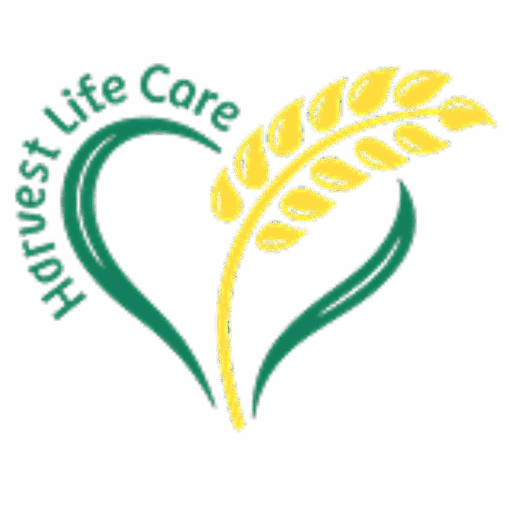 Logo of Harvest Life Care Ltd, a home care agency in Peterborough, offering older person care, dementia care, mental health care and physical disability support.