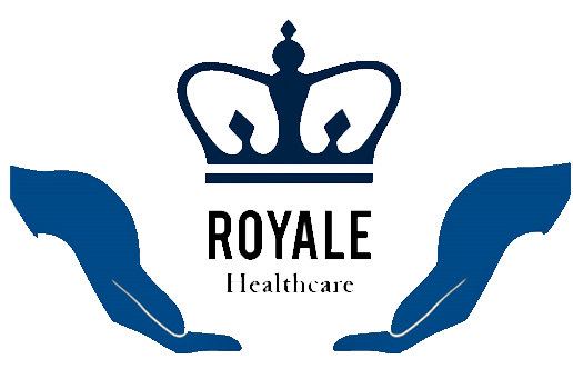Logo of Royale Healthcare Limited, a home care agency in Gloucester, Gloucestershire, offering older person care, dementia care, mental health care and physical disability support.